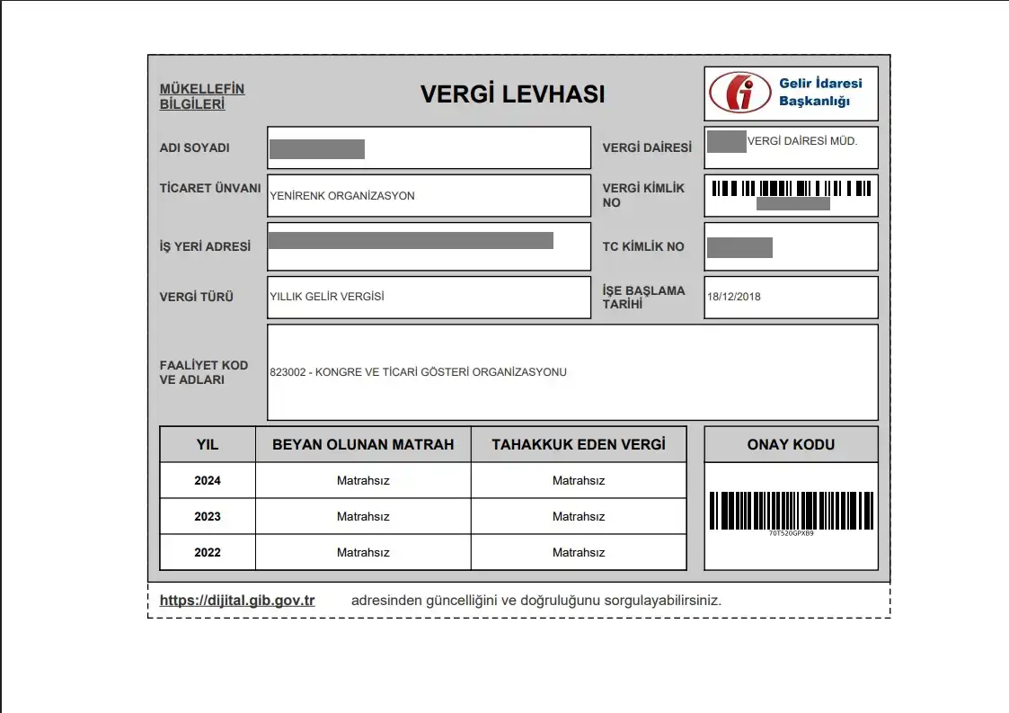 Manisa davulcu vergi levhası